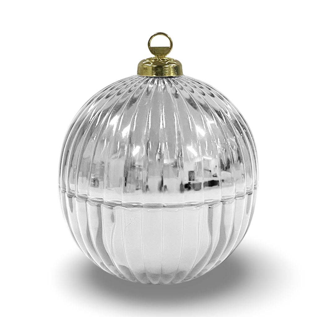 Silver Ornament Candle -Lavender Frost - 7 oz