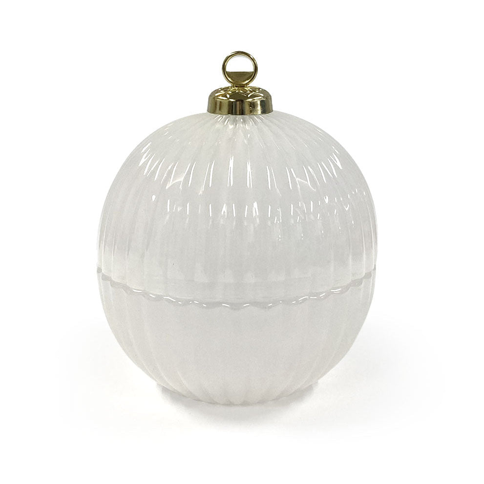 White Ornament Candle -Hometown Christmas - 6.5 oz