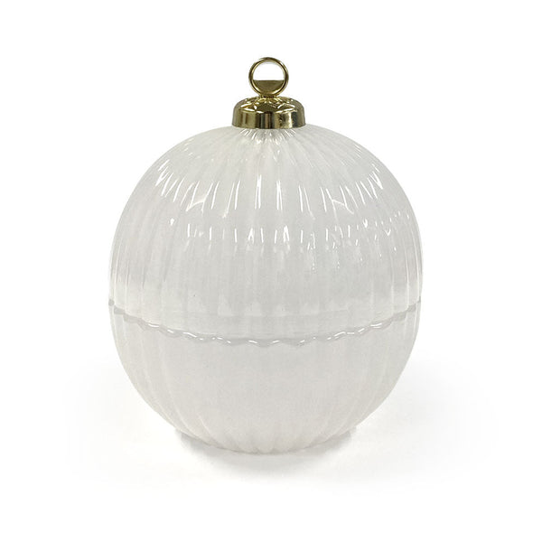 White Ornament Candle -Hometown Christmas - 6.5 oz